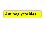 Aminoglycosides