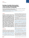 Excitatory Cerebellar Nucleocortical Circuit Provides Internal