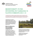 Biodiversity Fund: Investing in Tasmania*sNative