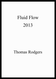 Fluid Flow Notes - The University of Manchester
