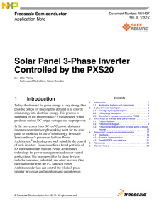 Solar Panel 3-Phase Inverter Controlled by the PXS20