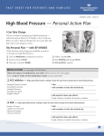 High Blood Pressure — Personal Action Plan