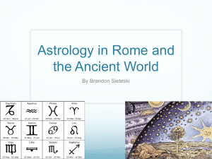 Astrology in Rome and the Ancient World