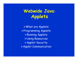 What are Applets?