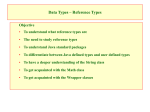 Data Types – Reference Types