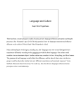 linguistic relativity, lecture 2.2a