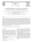 A susceptible-infected model of early detection of respiratory