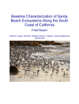 Baseline Characterization of Sandy Beach Ecosystems Along the