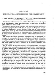 THE FINANCIAL ACTIVITIES OF THE GOVERNMENT