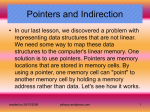 Pointers and Indirection