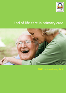 End of life care in primary care