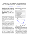 Philosophy of Topology and Components Selection for