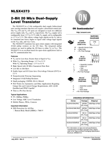 NLSX4373 - 2-Bit Dual Supply Level Translator