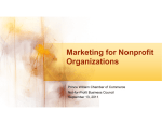 Marketing for Nonprofit Organizations