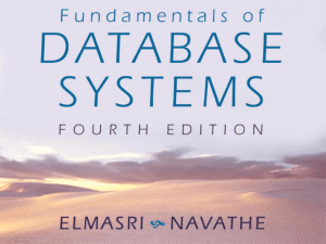 Elmasri/Navathe, Fundamentals of Database Systems, Fourth Edition