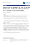 Fractionated radiotherapy is the main stimulus for the induction of