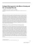 Ecological Heterogeneity in the Effects of Grazing and Fire on