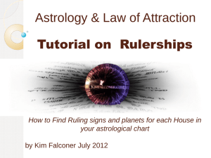 Planetary and House Rulerships