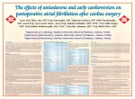 The effects of amiodarone and early cardioversion on postoperative