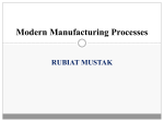 Modern Manufacturing Process(Non Conventional Machining)