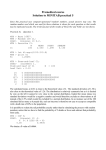 Premedical course Solution to MINITAB practical 5