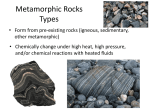 Metamorphic Rocks Types