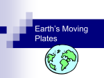 Earth`s Moving Plates