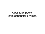 Cooling, thermal resistance, modeling of heat transfer as an electric