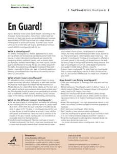 Athletic Mouthguards - Academy of General Dentistry