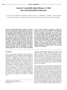 Variant Creutzfeldt-Jakob Disease (vCJD) and Gastrointestinal