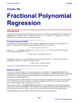 Fractional Polynomial Regression