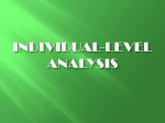 individual-level analysis