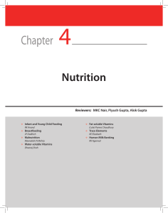Chapter 4 , Nutrition ,Infant and Young Child Feeding