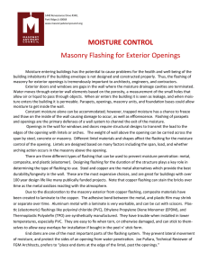Spring Moisture Control - Masonry Advisory Council