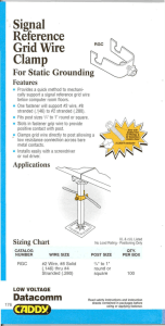 Signal Reference Grid Wire Clamp