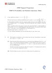 STEP II Statistics hints