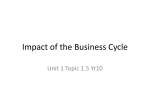 Stages of the Business Cycle