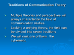 Chapter Three Traditions of Communication Theory