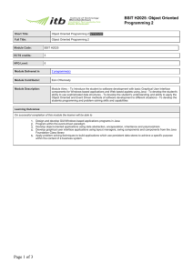 Module Object Oriented Programming 2