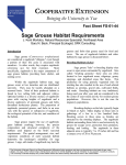 Sage Grouse Habitat Requirements