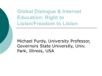 Global Dialogue: Right to Listen/Freedom to Listen by Dr.