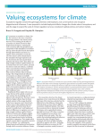Ecosystem services: Valuing ecosystems for climate