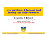 Heterojunctions, Interfacial Band Bending, and 2DEG Formation