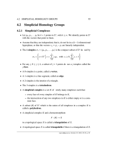 4.2 Simplicial Homology Groups