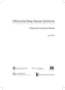Obstructive Sleep Apnoea Syndrome