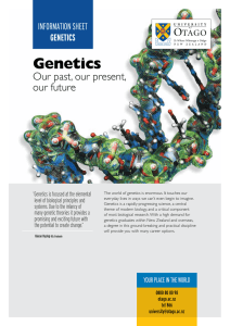 Genetics - University of Otago