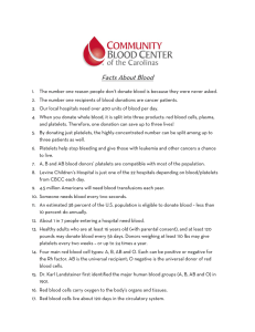 Facts About Blood - Community Blood Center of the Carolinas