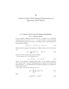 Coherent State Path Integrals