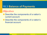 18.3 Balance of Payments