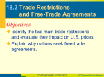 18.2 Trade Restrictions and Free-Trade Agreements